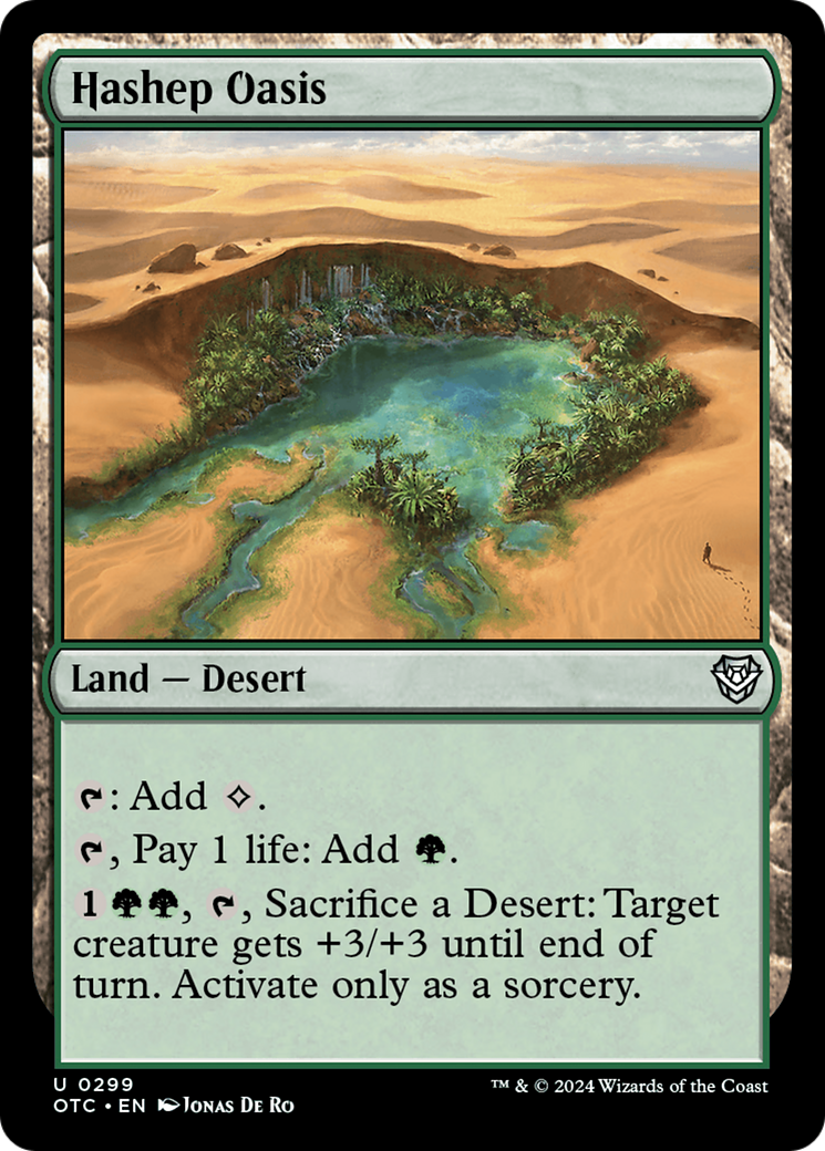 Hashep Oasis [Outlaws of Thunder Junction Commander] - Trinity Hobby