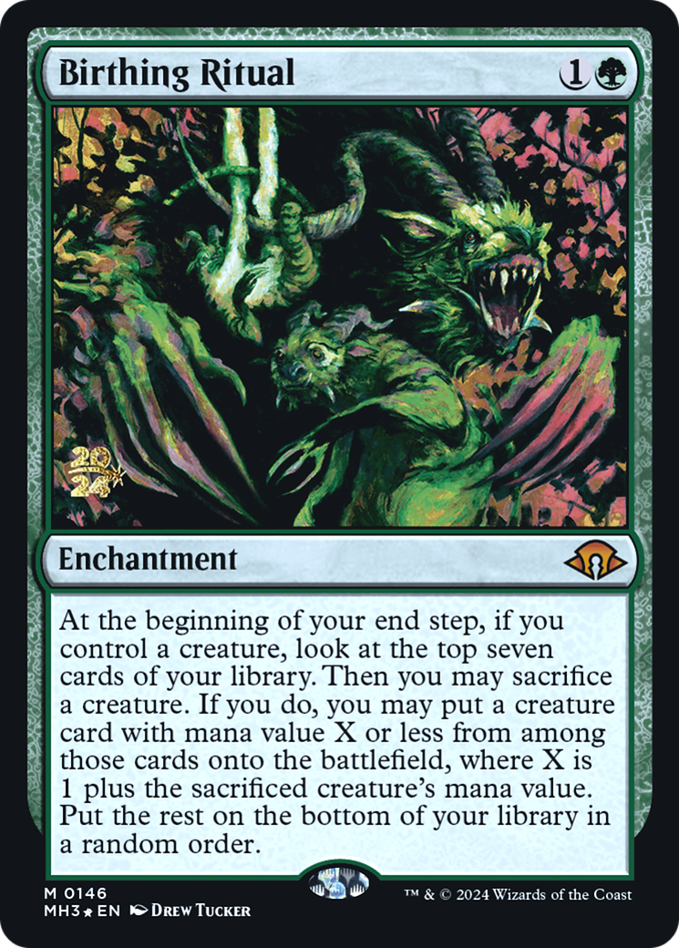 Birthing Ritual [Modern Horizons 3 Prerelease Promos] - Trinity Hobby