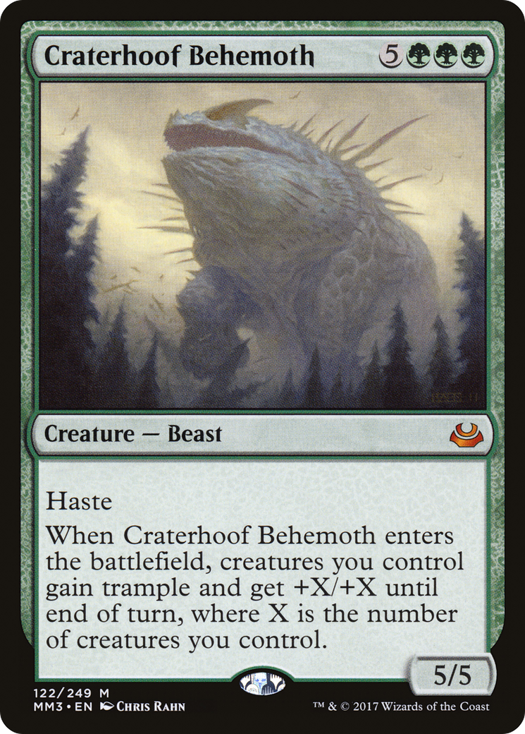 Craterhoof Behemoth [Modern Masters 2017] - Trinity Hobby