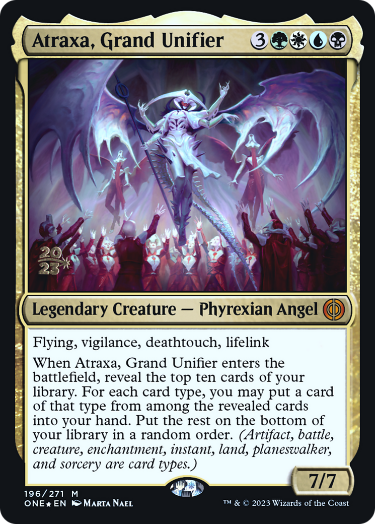 Atraxa, Grand Unifier [Phyrexia: All Will Be One Prerelease Promos] - Trinity Hobby