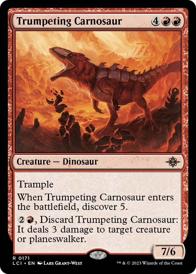 Trumpeting Carnosaur [The Lost Caverns of Ixalan] - Trinity Hobby