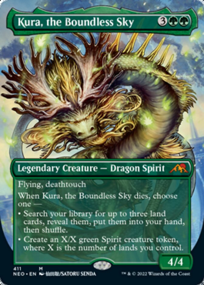 Kura, the Boundless Sky (Borderless Alternate Art) [Kamigawa: Neon Dynasty] - Trinity Hobby
