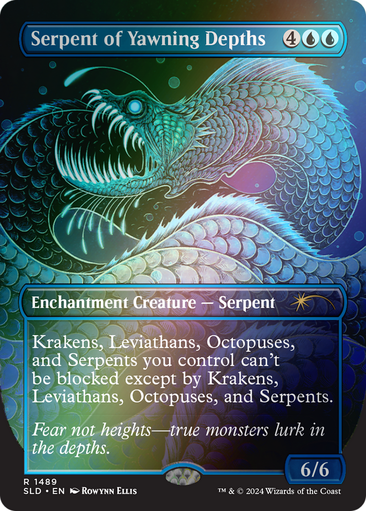 Serpent of Yawning Depths (Rainbow Foil) [Secret Lair Drop Series] - Trinity Hobby