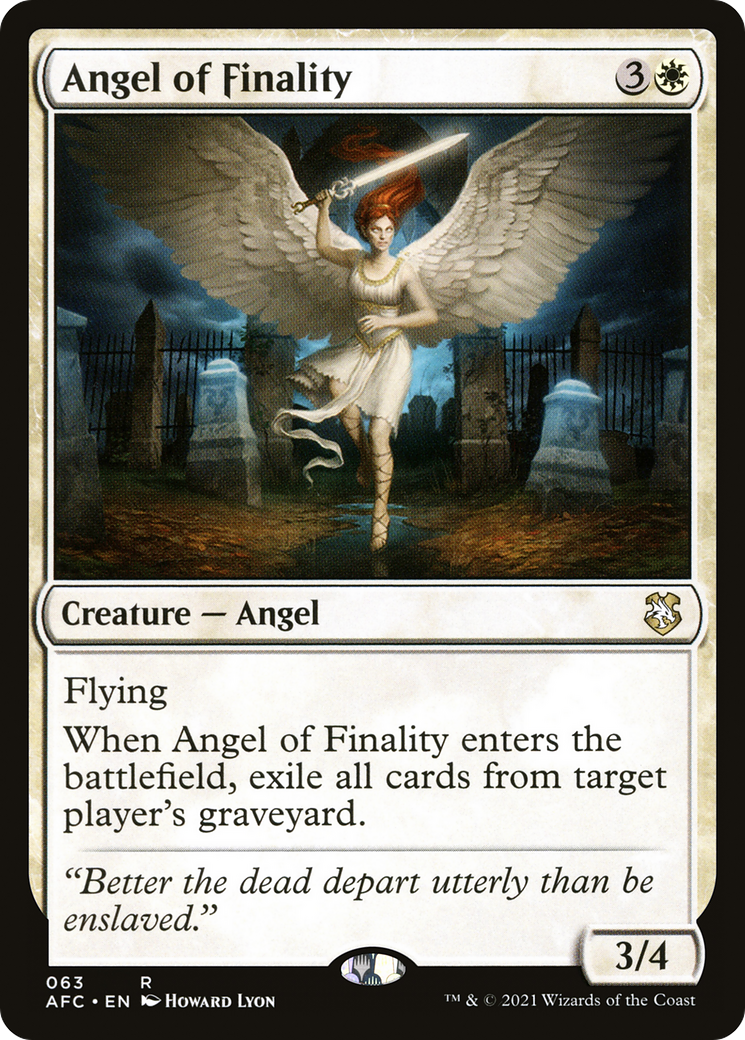 Angel of Finality [Dungeons & Dragons: Adventures in the Forgotten Realms Commander] - Trinity Hobby