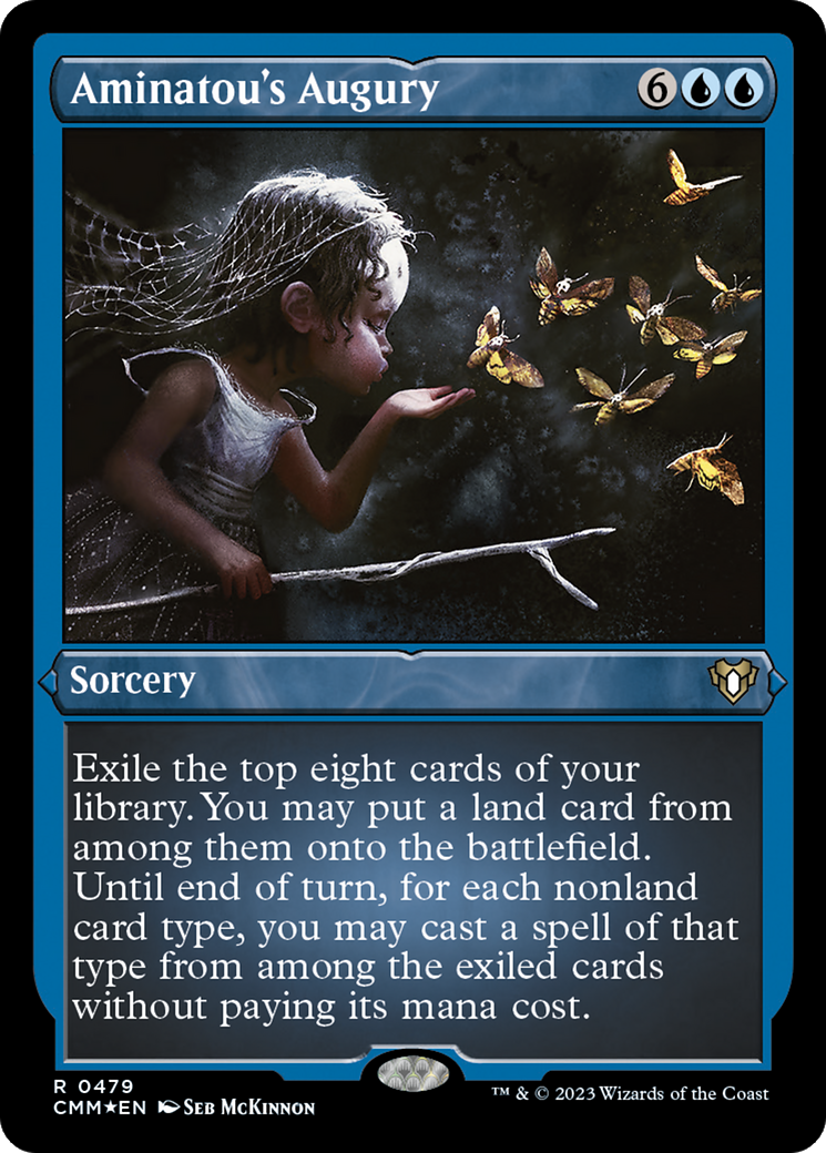 Aminatou's Augury (Foil Etched)  [Foil]  (CMM-479) - [Commander Masters] - Trinity Hobby