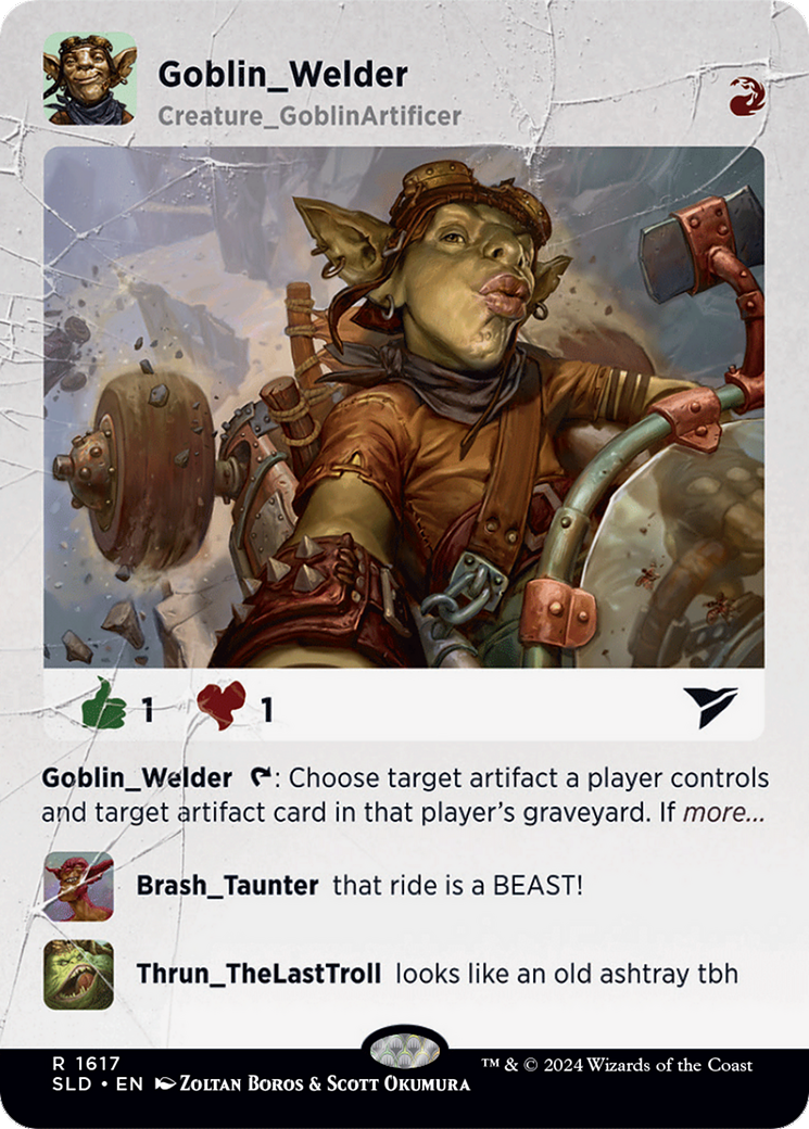 Goblin Welder (SLD-1617) - [Secret Lair Drop] (Borderless) - Trinity Hobby