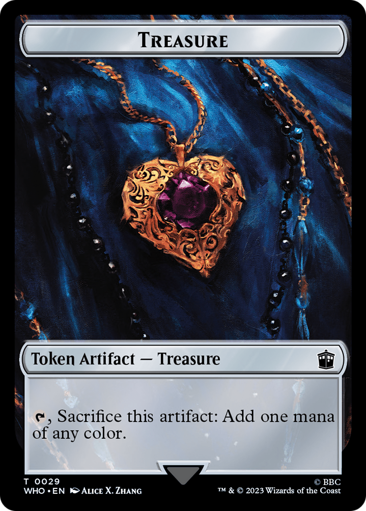 Fish // Treasure (0029) Double-Sided Token [Doctor Who Tokens] - Trinity Hobby