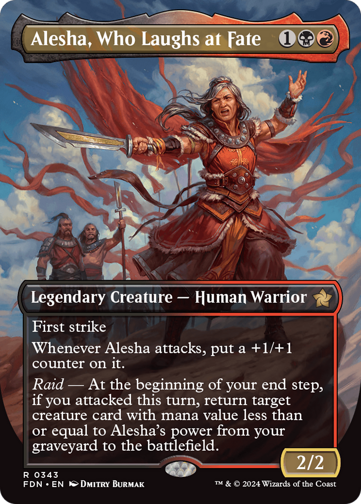 Alesha, Who Laughs at Fate (Borderless) [Foundations] - Trinity Hobby