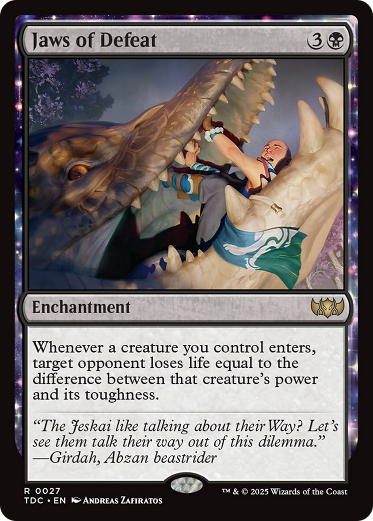 Jaws of Defeat (TDC-027) - [Commander: Tarkir: Dragonstorm]
