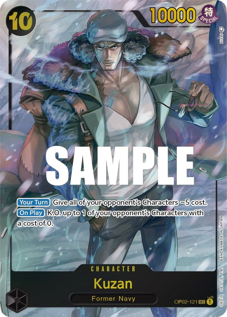 Kuzan (121) (Alternate Art) (OP02-121) - [Paramount War] Foil - Trinity Hobby