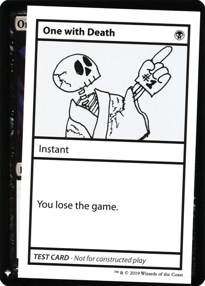 One with Death [Mystery Booster Playtest Cards] - Trinity Hobby