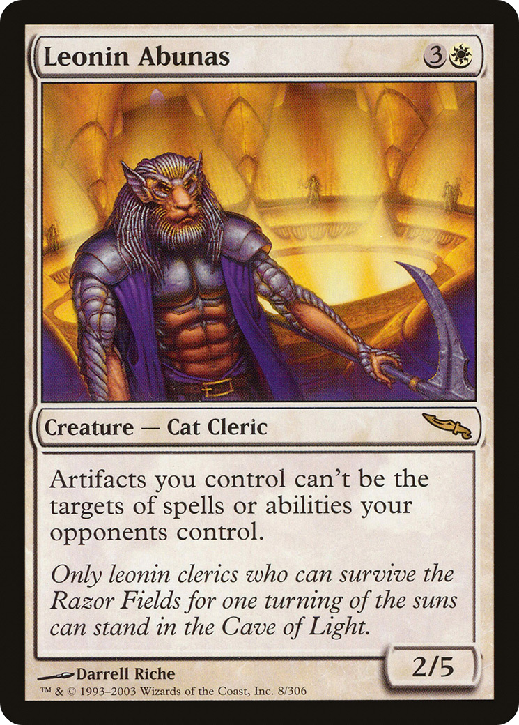 Leonin Abunas (MRD-008) - [Mirrodin] Foil - Trinity Hobby