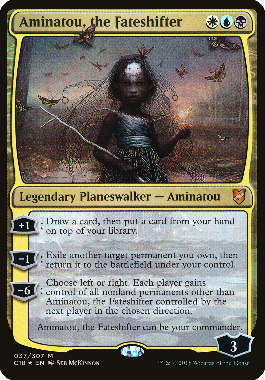 Aminatou, the Fateshifter (Oversized) [Commander 2018 Oversized] - Trinity Hobby