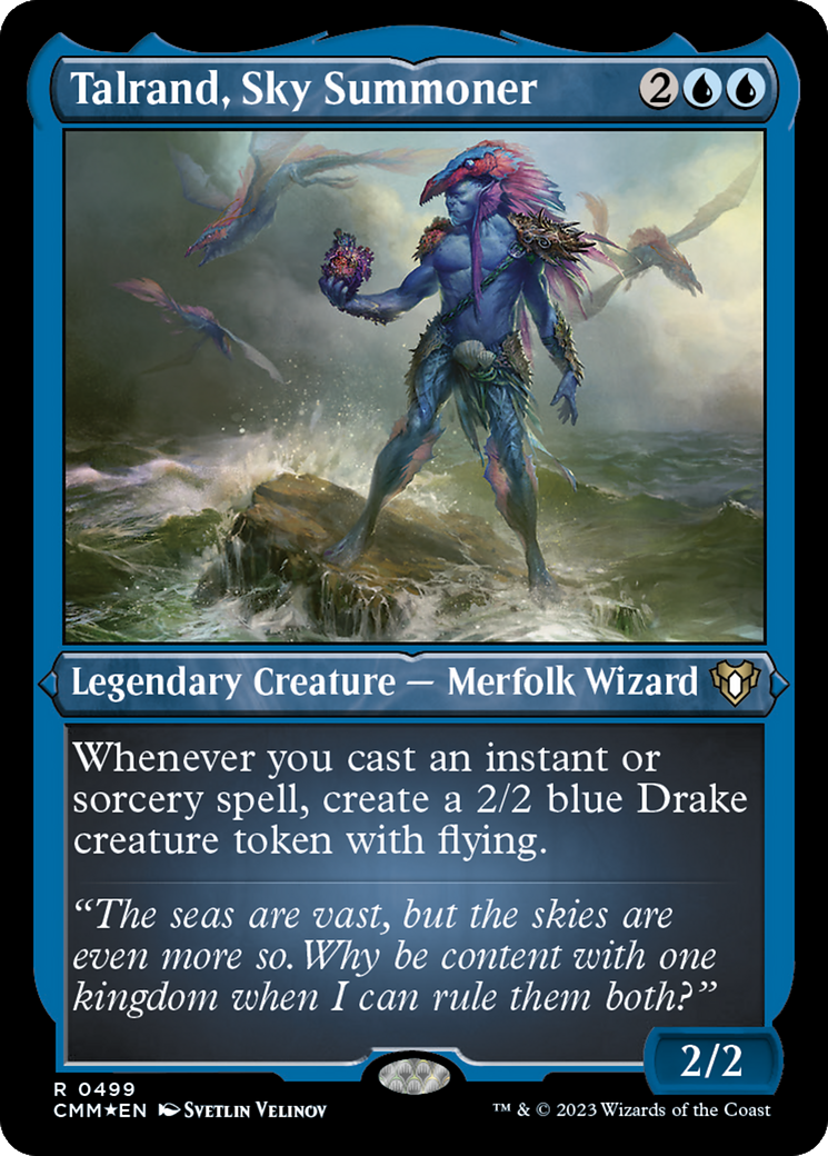 Talrand, Sky Summoner (Foil Etched) [Commander Masters] - Trinity Hobby