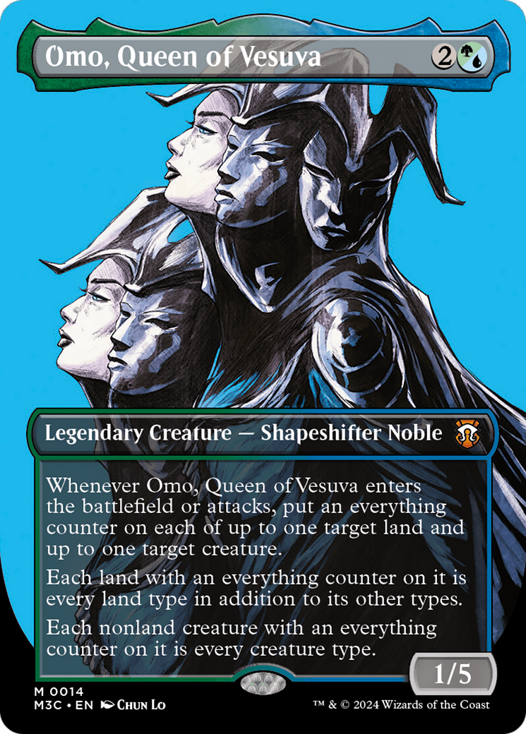 Omo, Queen of Vesuva (Borderless) [Modern Horizons 3 Commander] - Trinity Hobby