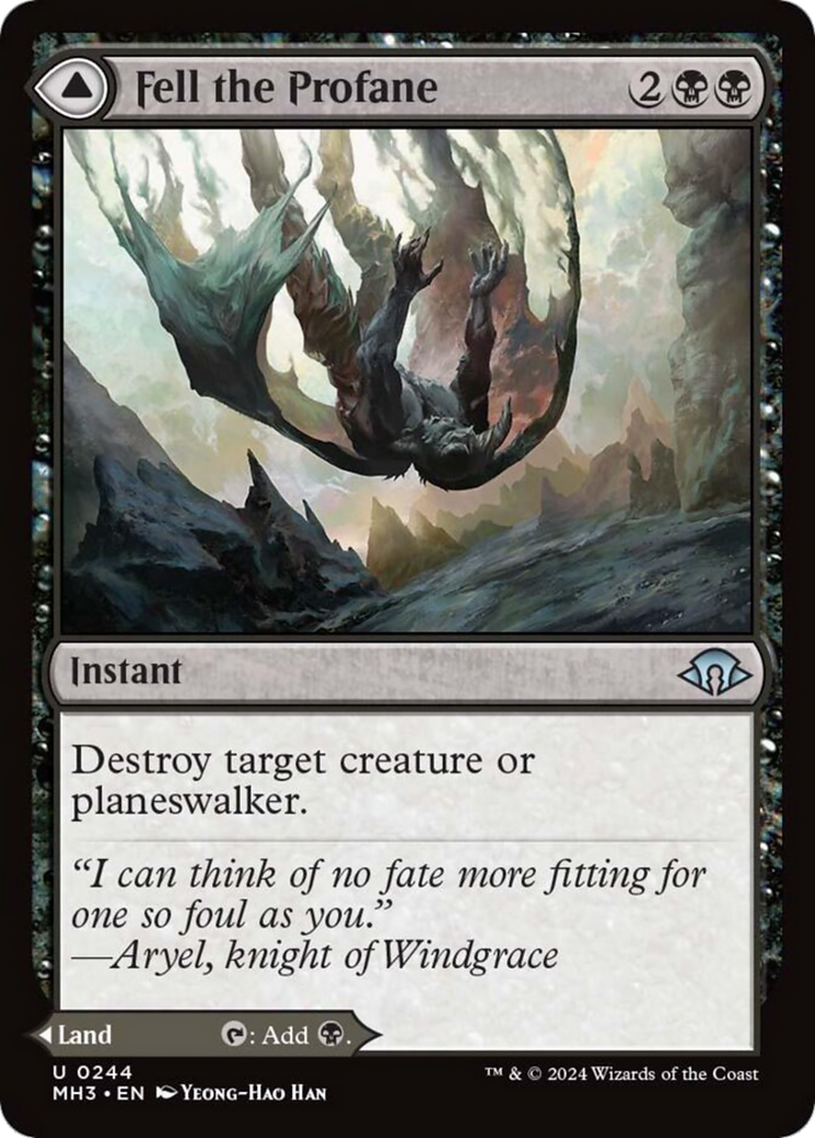 Fell the Profane // Fell Mire [Modern Horizons 3] - Trinity Hobby