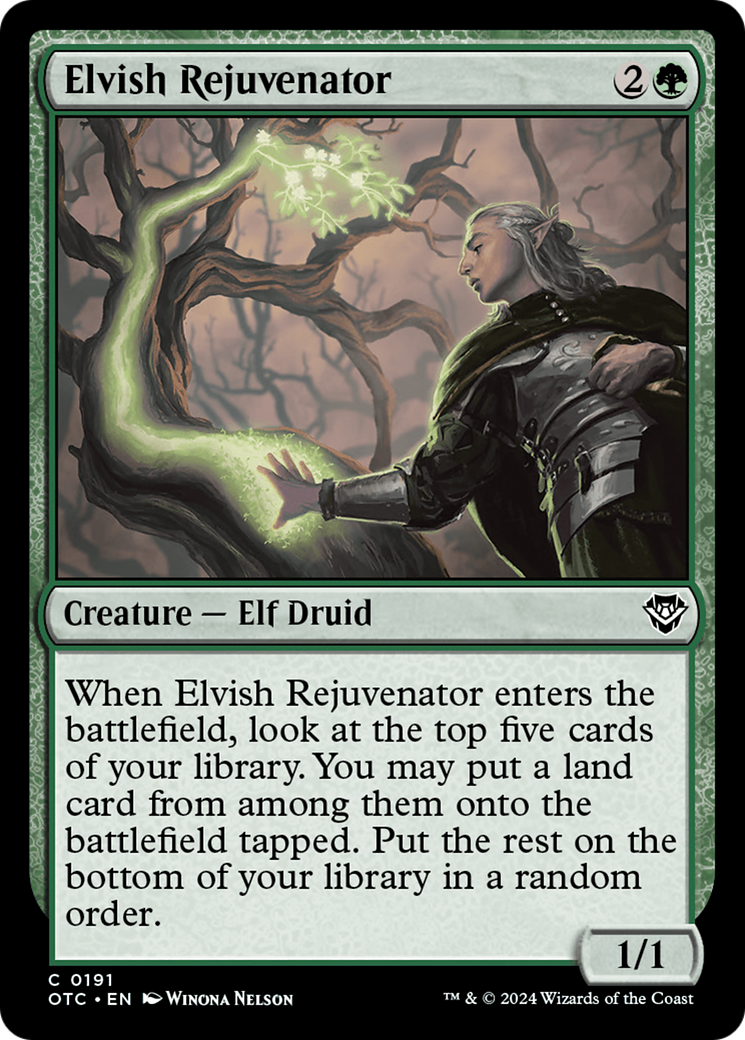 Elvish Rejuvenator [Outlaws of Thunder Junction Commander] - Trinity Hobby