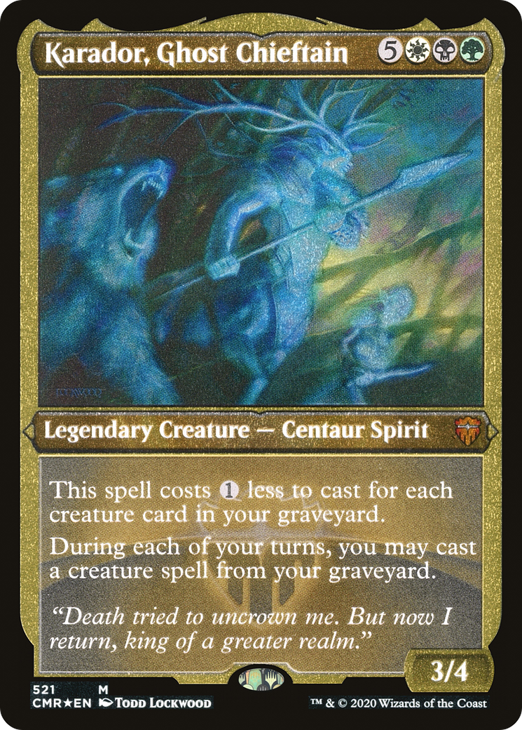Karador, Ghost Chieftain (CMR-521) - [Commander Legends] Foil - Trinity Hobby