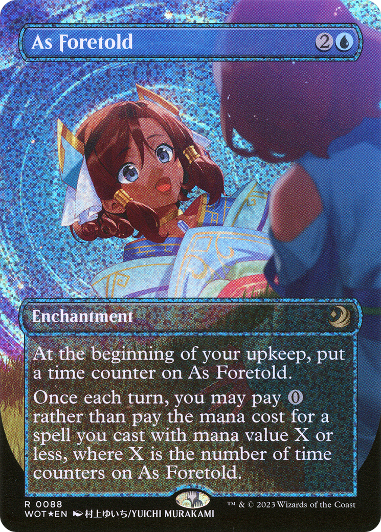 As Foretold (Anime Borderless) (Confetti Foil) [Wilds of Eldraine: Enchanting Tales] - Trinity Hobby