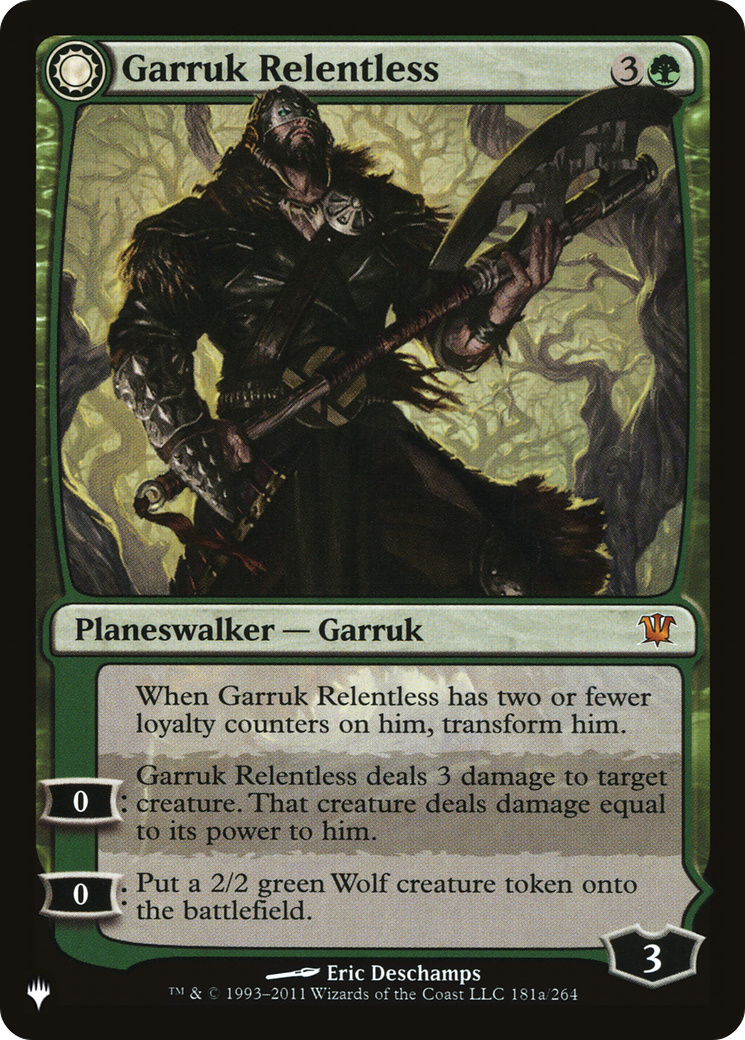 Garruk Relentless // Garruk, the Veil-Cursed [Secret Lair: From Cute to Brute] - Trinity Hobby