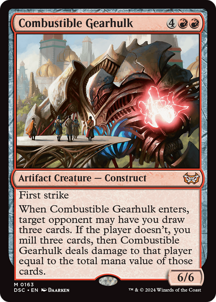Combustible Gearhulk [Duskmourn: House of Horror Commander] - Trinity Hobby