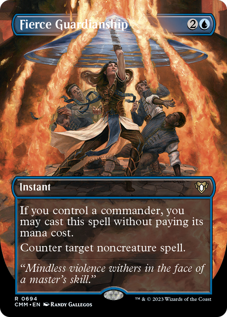 Fierce Guardianship (Borderless Alternate Art) [Commander Masters] - Trinity Hobby
