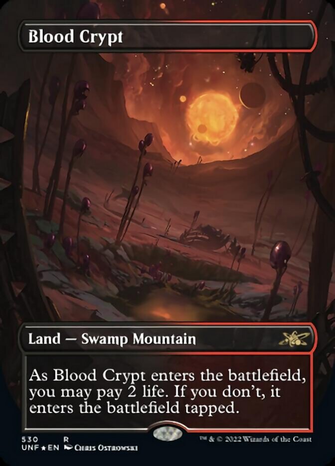 Blood Crypt (Borderless) (Galaxy Foil) [Unfinity] - Trinity Hobby