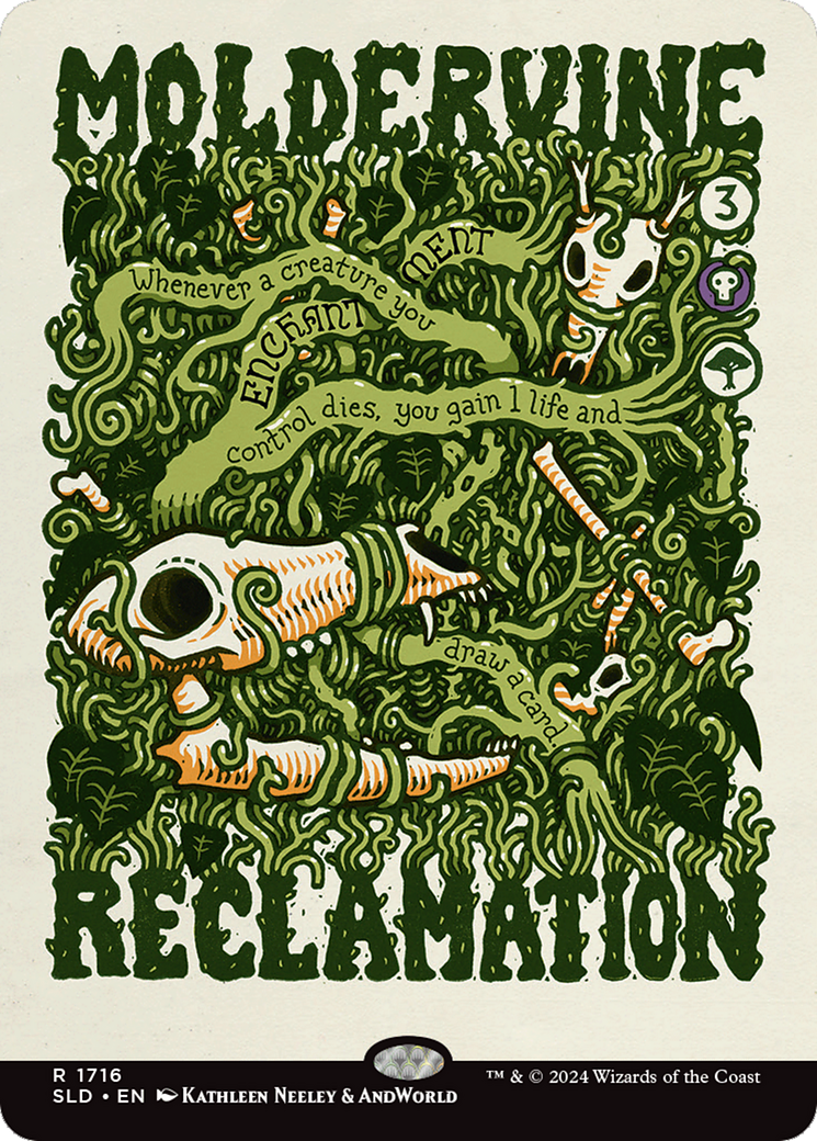 Moldervine Reclamation  [Foil]  (SLD-1716) - [Secret Lair Drop] (Borderless) - Trinity Hobby