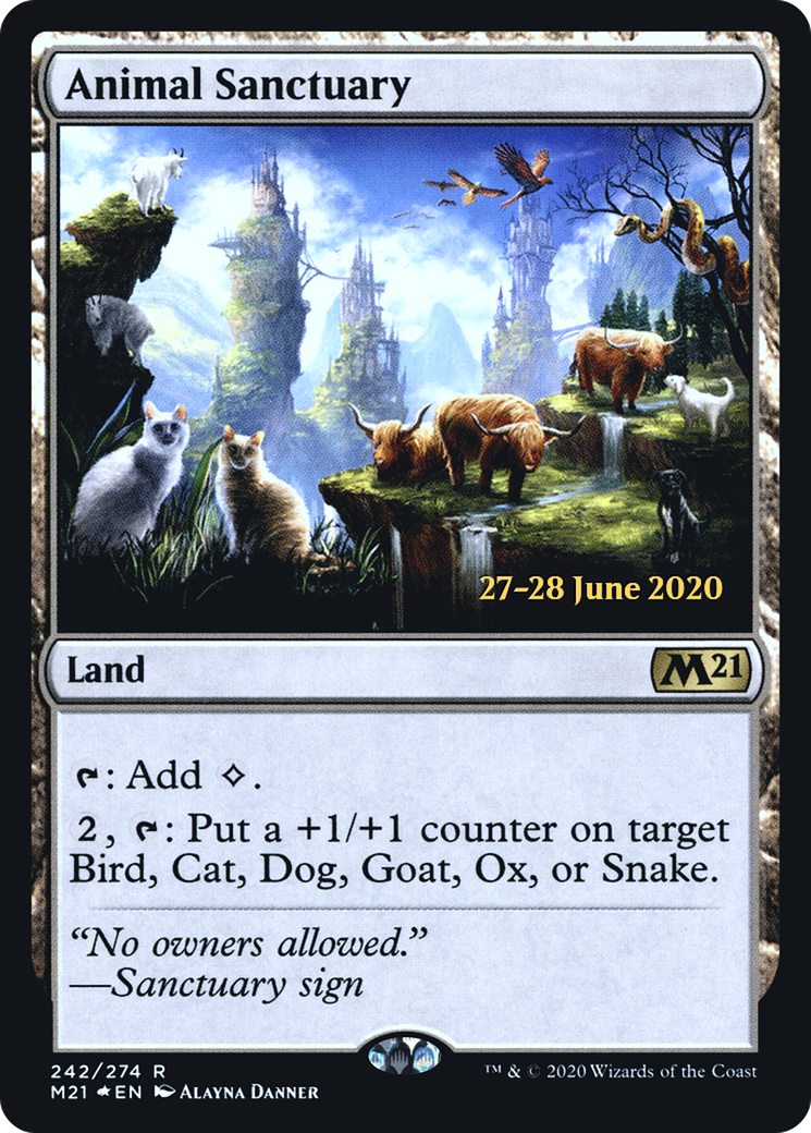 Animal Sanctuary [Core Set 2021 Prerelease Promos] - Trinity Hobby