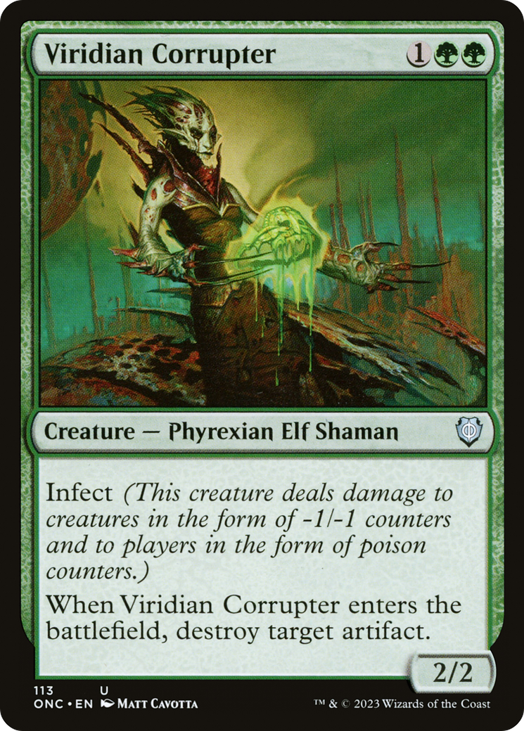 Viridian Corrupter [Phyrexia: All Will Be One Commander] - Trinity Hobby