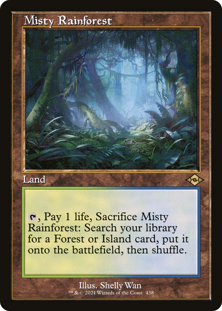 Misty Rainforest [Etched Foil]  (MH2-438) - [Modern Horizons 2] - Trinity Hobby