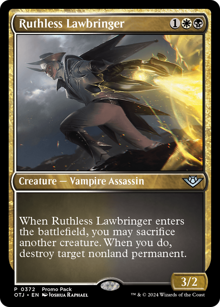 Ruthless Lawbringer (Promo Pack) [Outlaws of Thunder Junction Promos] - Trinity Hobby