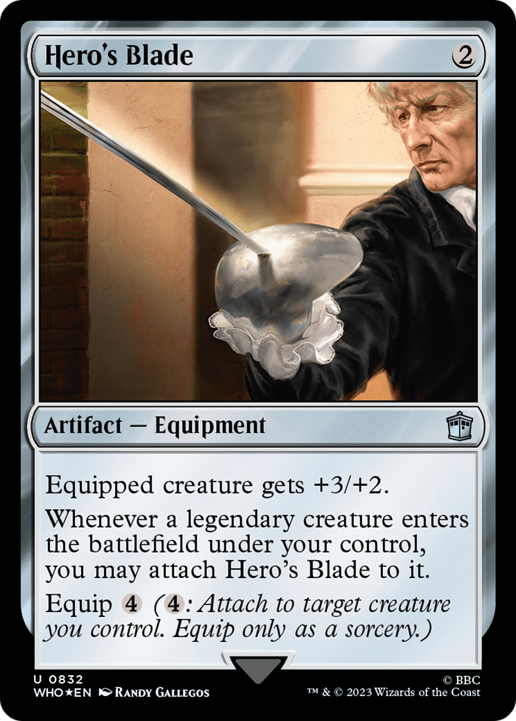 Hero's Blade (Surge Foil) [Doctor Who] - Trinity Hobby