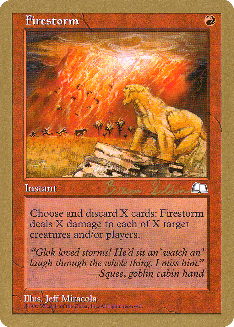 Firestorm (Brian Selden) [Decks de championnat du monde 1998] 