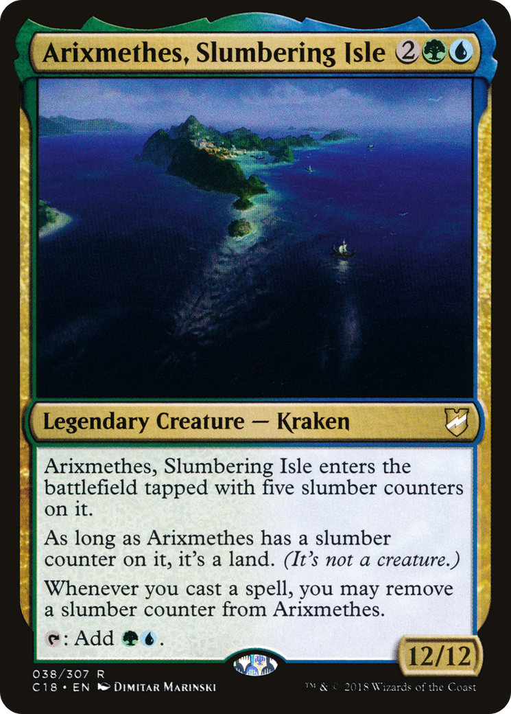 Arixmethes, Slumbering Isle [Commander 2018] - Trinity Hobby