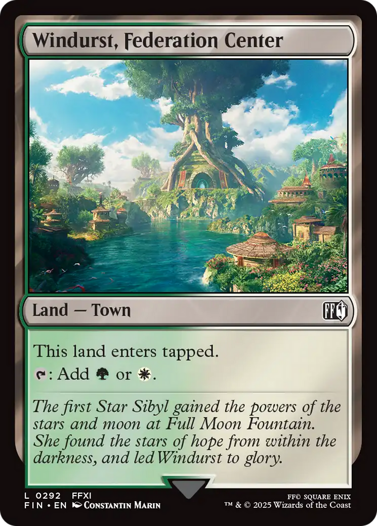 Windurst, Federation Center  [Foil]  (FIN-292) - [FINAL FANTASY] - Trinity Hobby