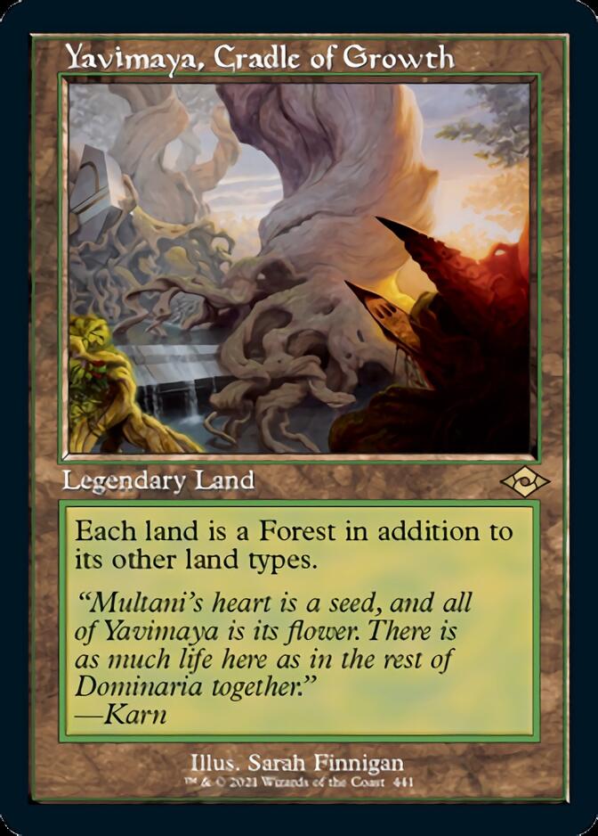 Yavimaya, Cradle of Growth (Retro Foil Etched) [Modern Horizons 2] - Trinity Hobby