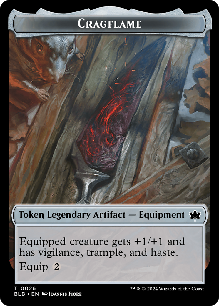Cragflame  (BLB-026) - [Bloomburrow Tokens] - Trinity Hobby