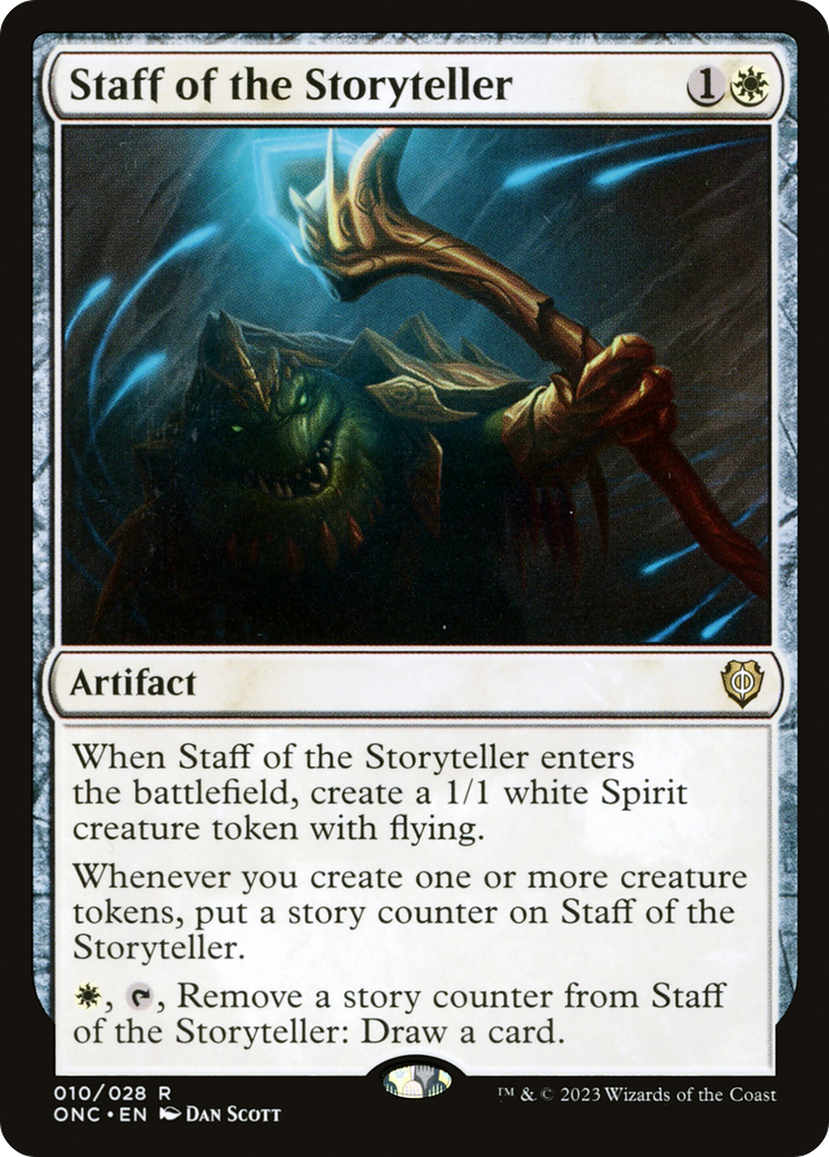 Staff of the Storyteller [Phyrexia: All Will Be One Commander] - Trinity Hobby