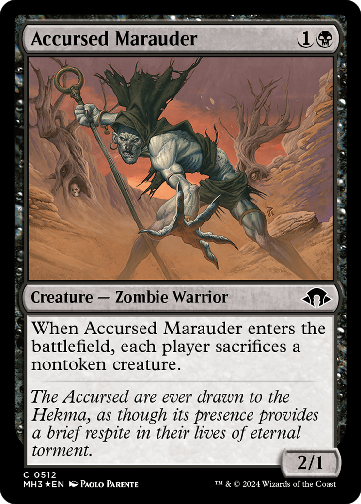 Accursed Marauder (Ripple Foil) [Modern Horizons 3] - Trinity Hobby