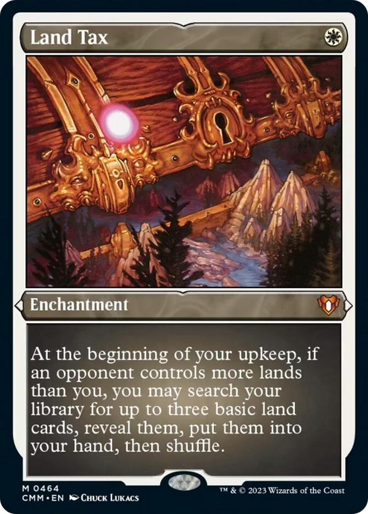 Land Tax (Foil Etched) [Commander Masters] - Trinity Hobby