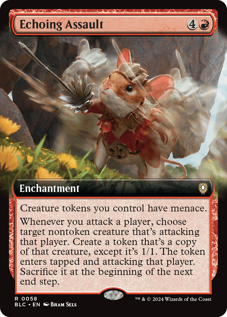 Echoing Assault (Extended Art) [Bloomburrow Commander] - Trinity Hobby
