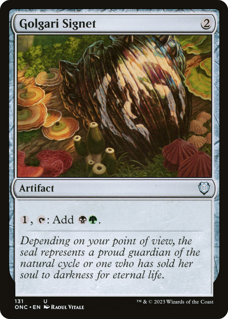 Golgari Signet [Phyrexia: All Will Be One Commander] - Trinity Hobby