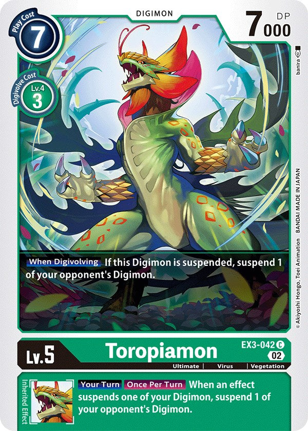 Toropiamon [EX3-042] [Draconic Roar] - Trinity Hobby