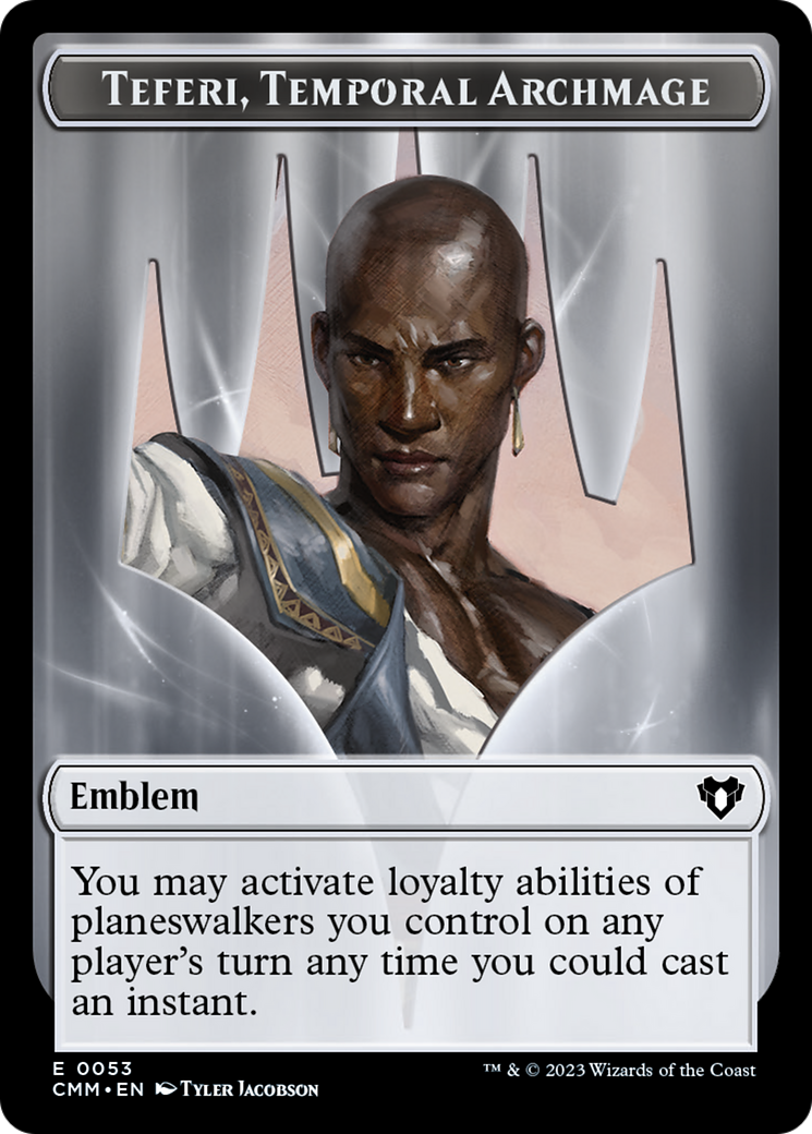 Teferi, Temporal Archmage Emblem [Commander Masters Tokens] - Trinity Hobby