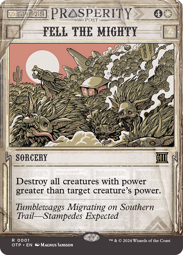 Fell the Mighty [Outlaws of Thunder Junction: Breaking News] - Trinity Hobby