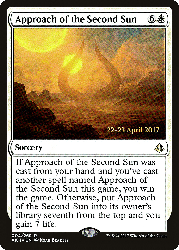 Approach of the Second Sun [Amonkhet Prerelease Promos] - Trinity Hobby