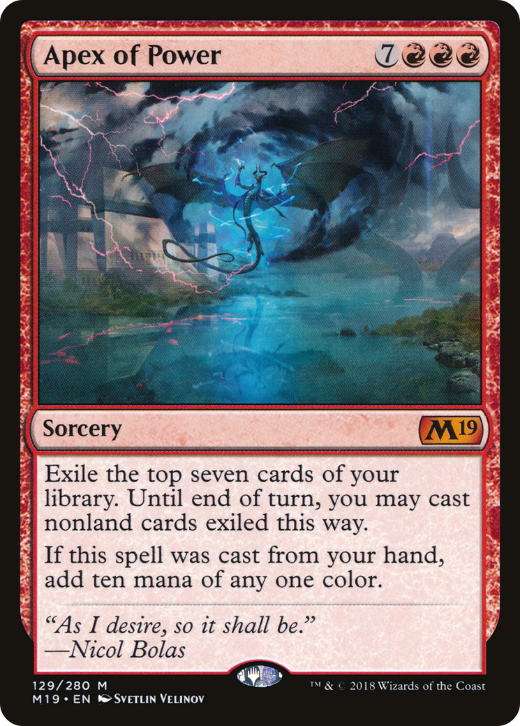 Apex of Power [Core Set 2019] - Trinity Hobby