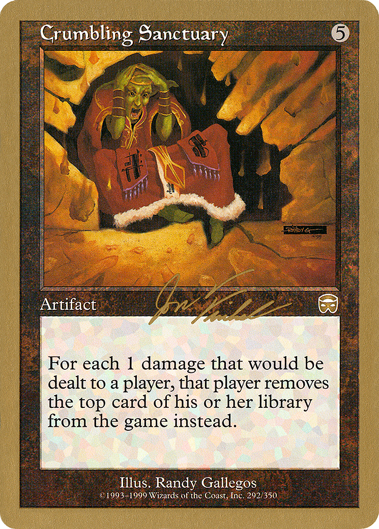 Crumbling Sanctuary (Jon Finkel) [World Championship Decks 2000] - Trinity Hobby