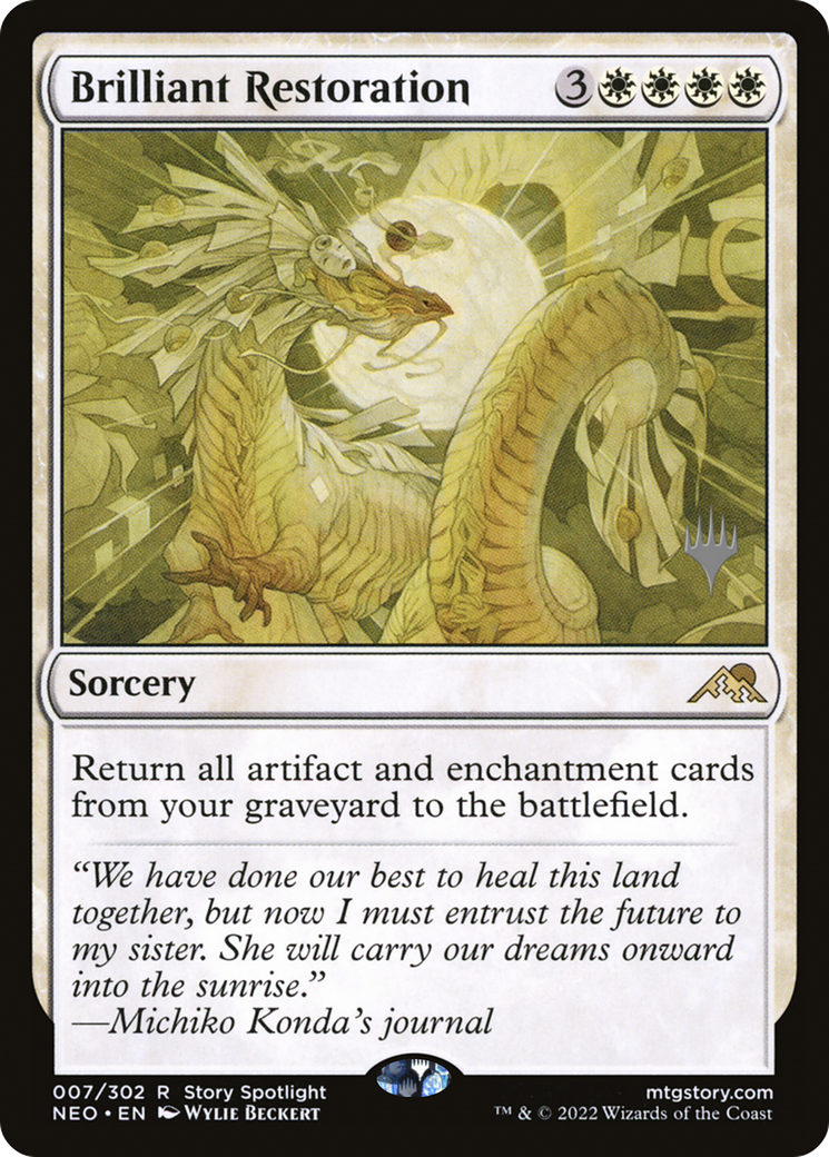 Brilliant Restoration (Promo Pack) [Kamigawa: Neon Dynasty Promos] - Trinity Hobby